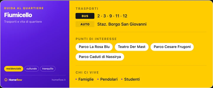Trasporti e POI Fiumicello